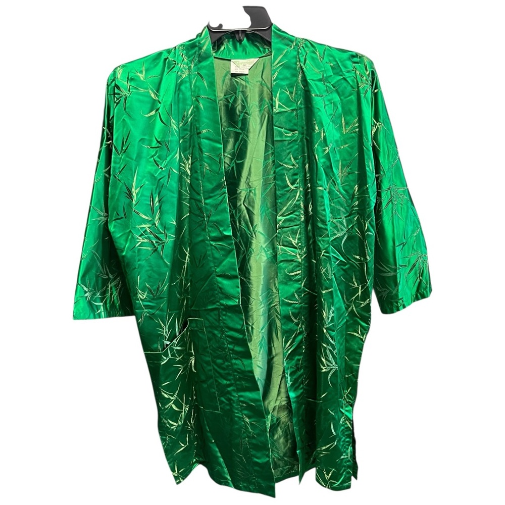 Vintage Hookano Hawaii Silk Blend Kimono Style Duster Robe